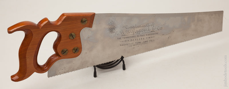INCREDIBLE! Half Size Miniature DISSTON D100 Hand Saw Giveaway MINT in Wrapper! 19" Long - 72907U