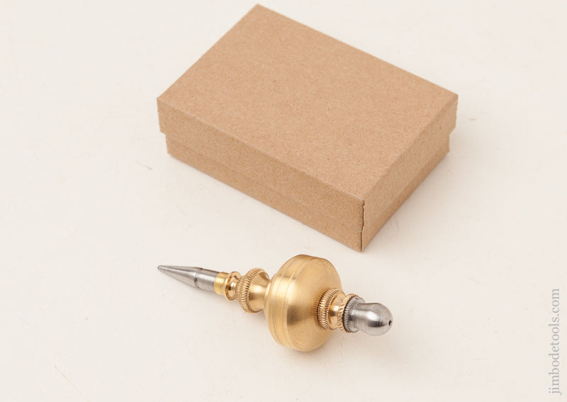 Beautiful! Modern Maker 4 ounce 3 1/2 inch Brass and Steel Plumb Bob MINT - 72968