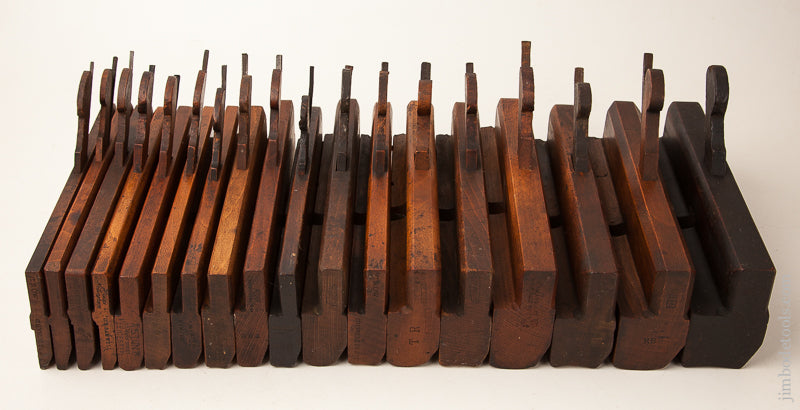 Complete Harlequin Set of 18 Hollows & Rounds Molding Planes - 73437