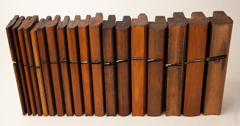 Complete Good User Set of 18 Hollows & Rounds Molding Planes - 73438