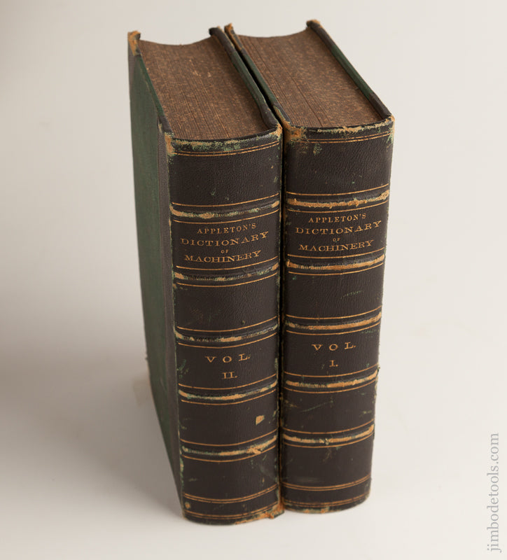 RARE Books: APPLETON'S DICTIONARY OF MACHINERY VOLUMES 1 & 2 - 73957U