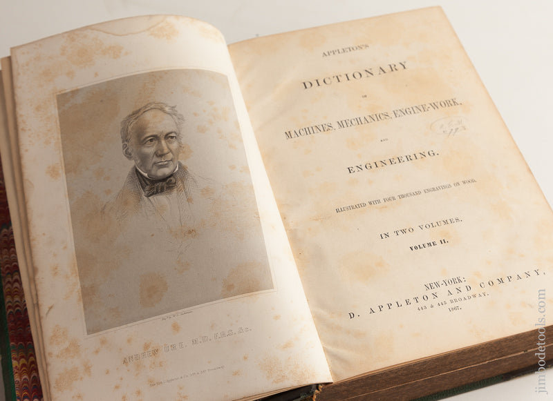 RARE Books: APPLETON'S DICTIONARY OF MACHINERY VOLUMES 1 & 2 - 73957U