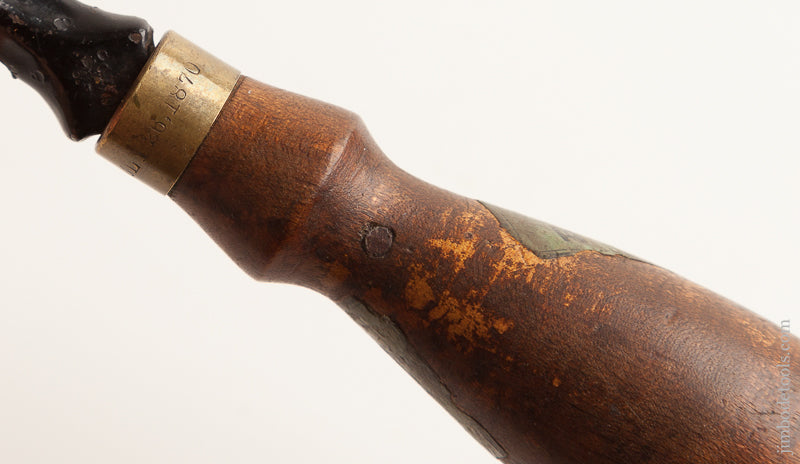 Rare & Near Mint! Diminutive BAILEY July 26, 1870 Patent Cam Lock Pull Shave with Near Full Decal - 74050