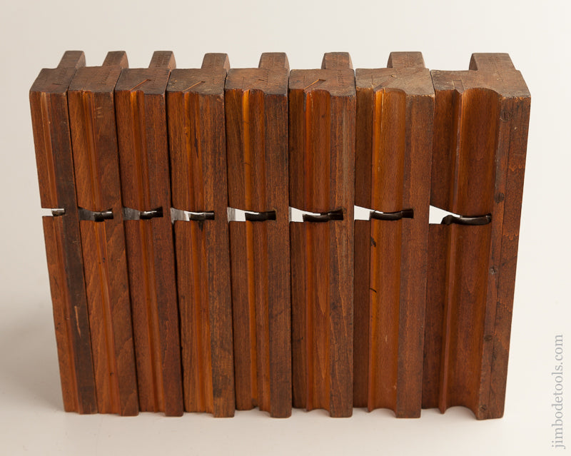 Great GRIFFITHS NORWICH Set of Eight Side Bead Moulding Planes circa 1803-1958 75066 - 75066