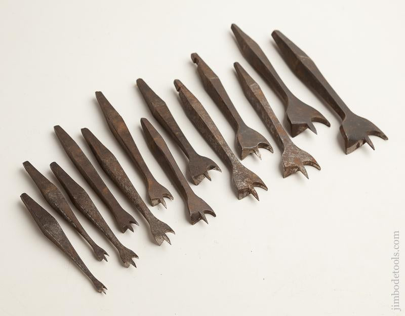 Comprehensive Set of 13 Center Bits for Bit Brace - 75425