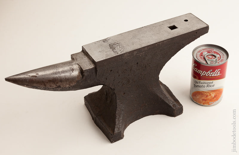 27 pound Steel Anvil Dated 1936 SODERFORS SWEDEN . DEAD MINT! . NEVER HIT! 75439U - 75439U