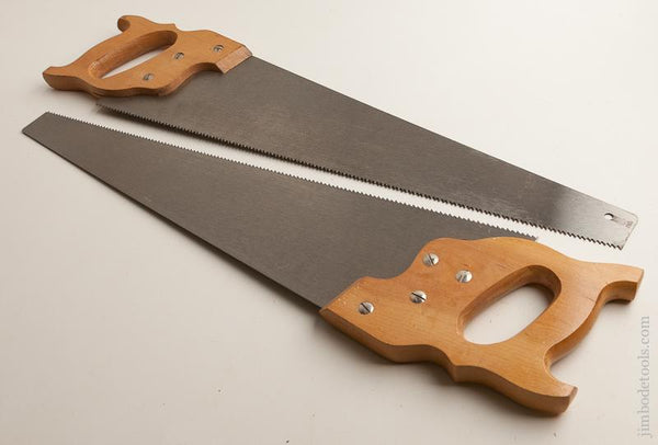 MINT Set of Rip and Crosscut 7 point DISSTON Hand Saws NEW