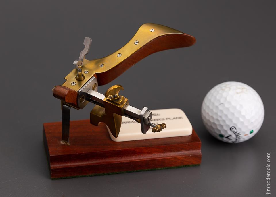 Miniature Carriage Maker's Plane by JOHN MAKI 2011 with Stand in Original Box - 75695R