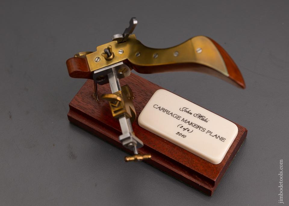 Miniature Carriage Maker's Plane by JOHN MAKI 2011 with Stand in Original Box - 75695R