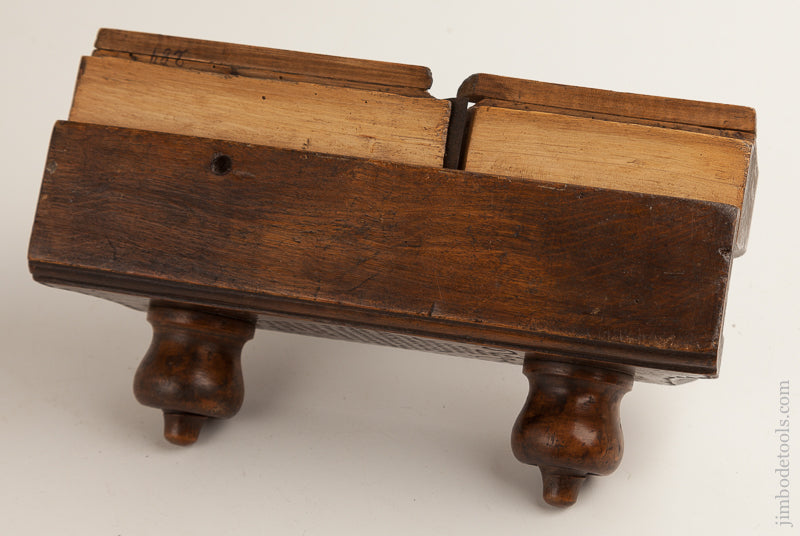 Awesome! Carved, Decorated, and Dated 1862 Moving Filletster Plane GOOD+ - 75799