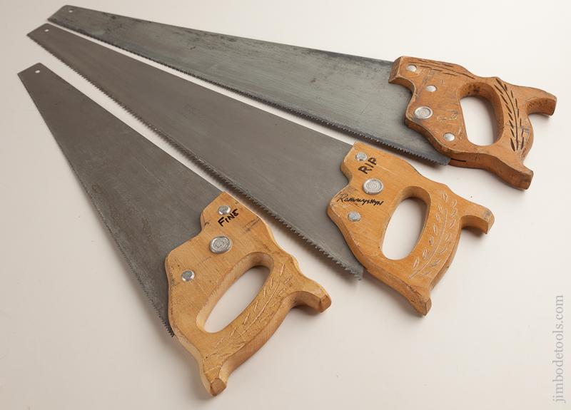 Set of Three DISSTON Hand Saws - 75941