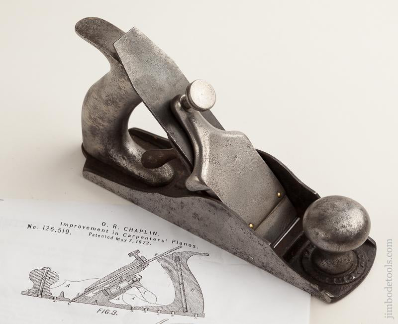CHAPLIN'S May 7, 1872 Patent No. 3 Size Smooth Plane - 75974R