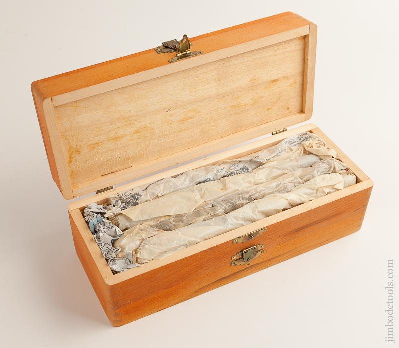 RARE Complete Set of 13 RUSSELL JENNINGS Fast Cutting Coarse Screw Auger Bits in Original 3 Tiered Box - 76023