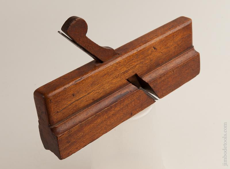 G. HAWES Ten inch Yellow Birch 1 1/4 inch Hollow Molding Plane circa 1790 Wrentham, MA - 76065U - AS OF SEPT. 22