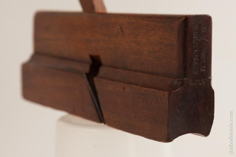 G. HAWES Ten inch Yellow Birch 1 1/4 inch Hollow Molding Plane circa 1790 Wrentham, MA - 76065U - AS OF SEPT. 22