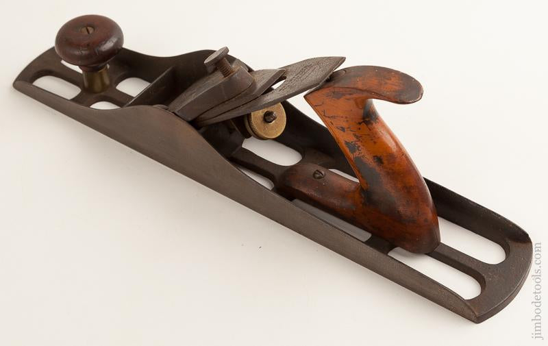Flawless! HARDY September 24, 1872 Patent Jack Plane with Perforated Sole by BOSTON METALLIC PLANE CO - 76085U