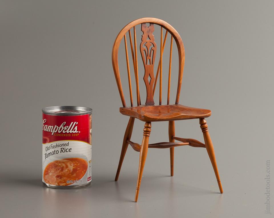 Signed STUART KING Miniature 8 7/8 inch Tall Windsor Chair - 76213