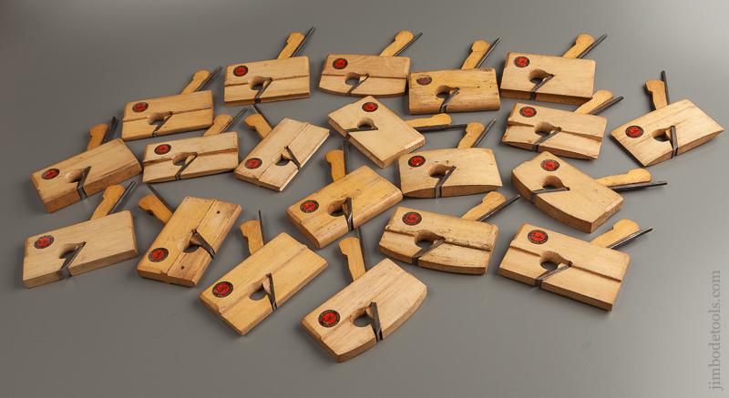 RARE Set of 21 Miniature HOLLOW & ROUND Molding & Rabbet Planes with Decals STEINER GERMANY - 94201U - AS OF OCT 26
