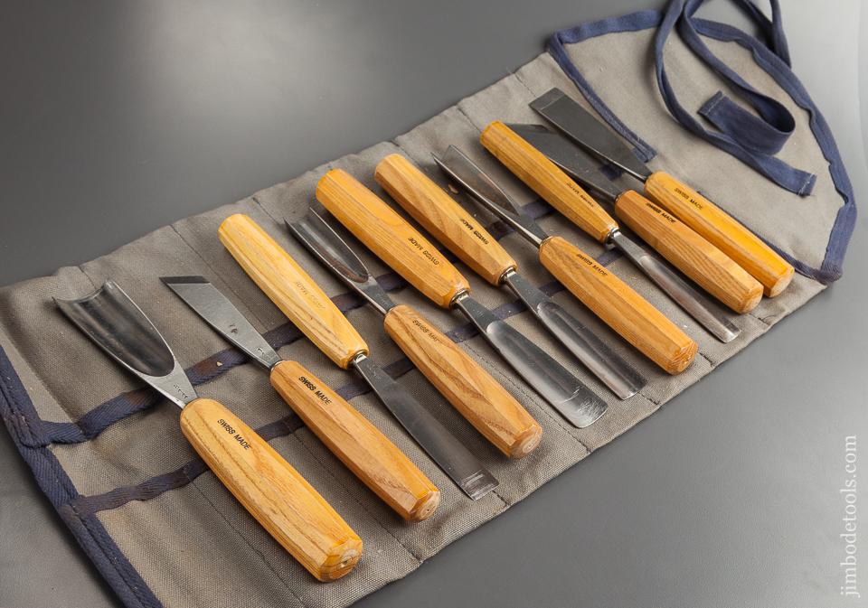 Ten Huge and Mint! PFEIL SWISS MADE Gouges in Original Plane - 76263