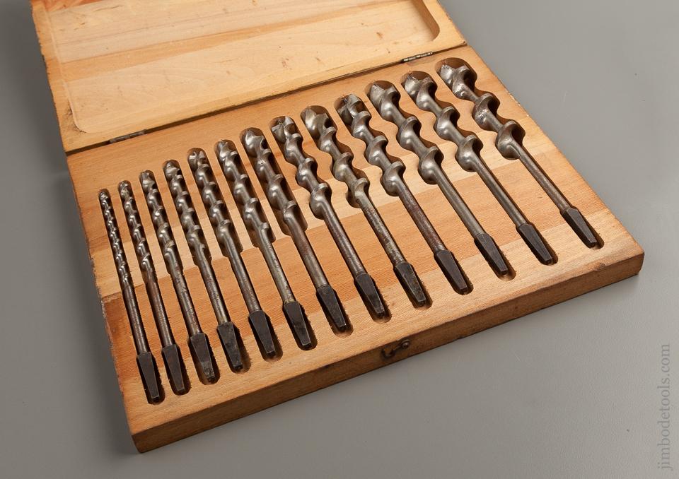 Set of 13 ACRABORE Auger Bits EXTRA FINE in Original Box - 76378