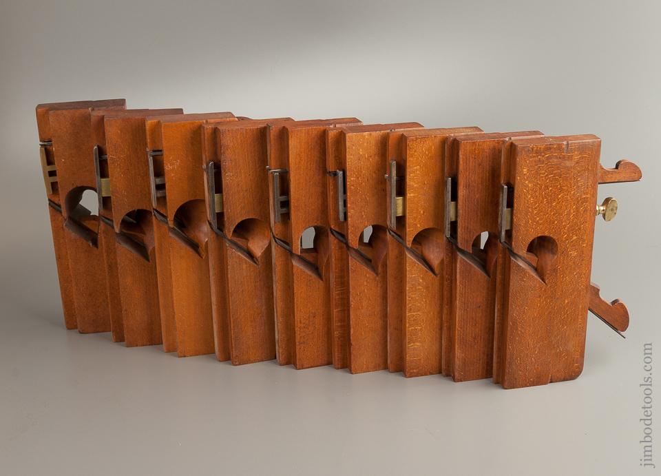 Crisp Set of Nine Dado Planes CLEAN & FINE - 76389