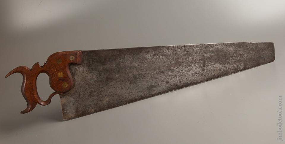 Fabulous! Quadruple Medallion TILLOTSON 4 point 26 inch Crosscut Hand Saw with Double Nib - 76413U