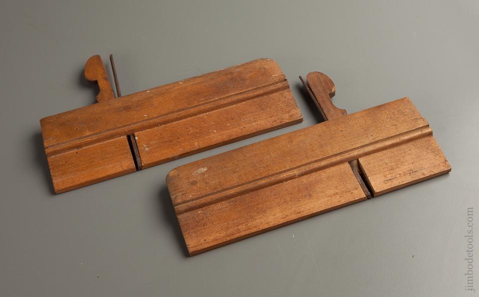 Crisp and Extra-Fine Pair of Side Rabbet Planes by B.F. BERRY WATERTOWN, N.Y. circa 1840 - 76490R