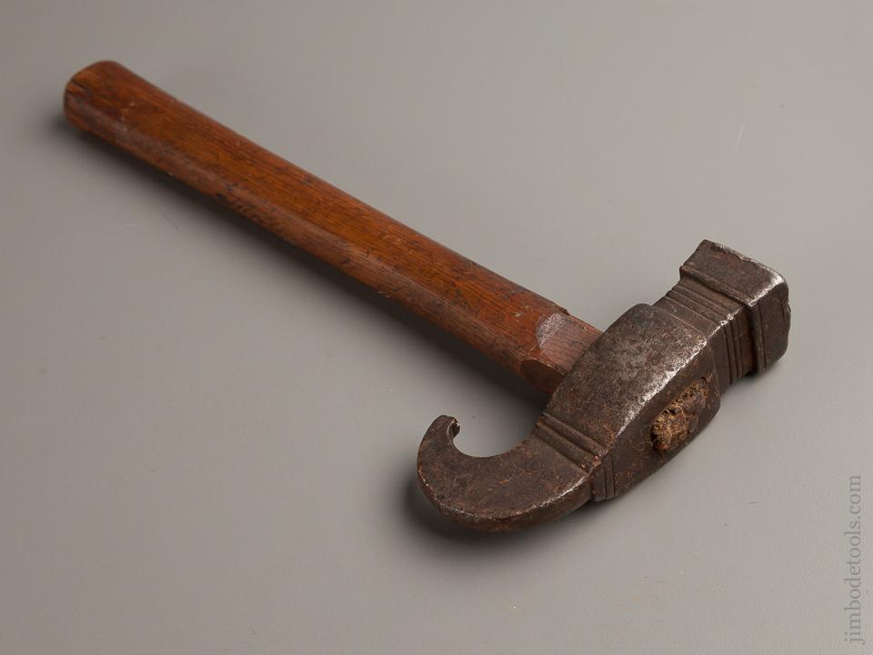 Early Hand forged Specialty Hammer with Hook End - 76494R