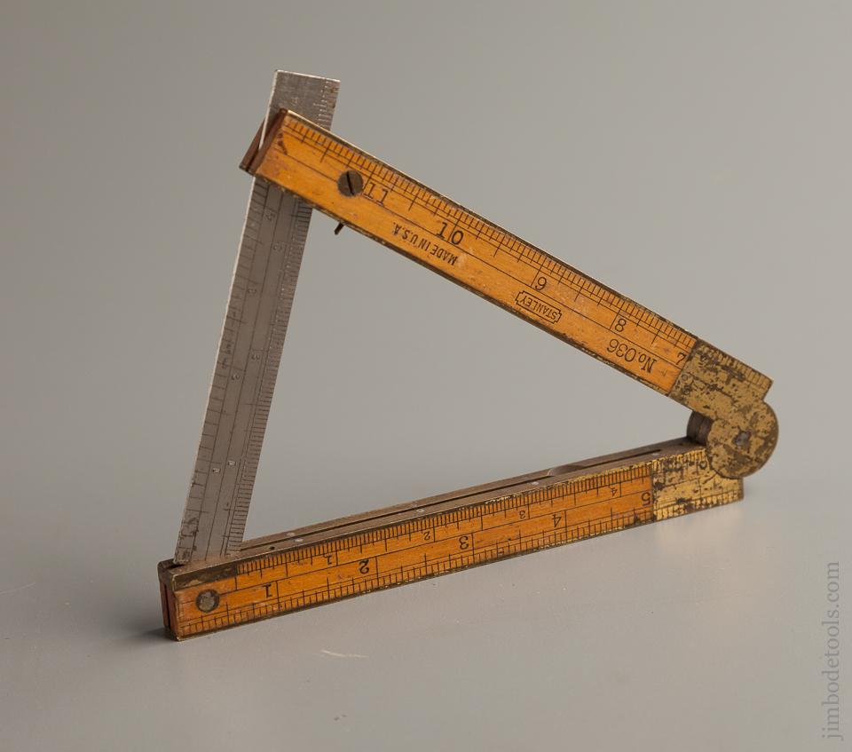 Rare And Near Mint Stanley No. 036 Combination Rule Level And Bevel - 76499R