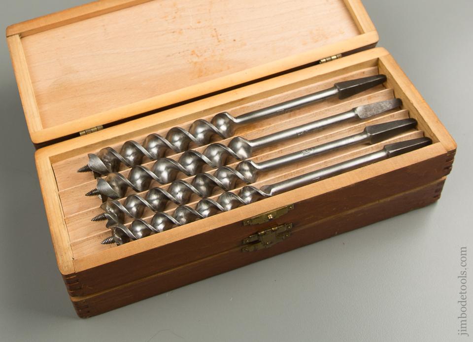 Complete Set of 13 RUSSELL JENNINGS Auger Bits in Original 3 Tiered Box FINE - 76822