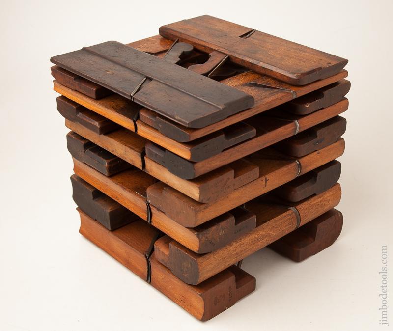 Complete Harlequin Set of 18 Hollows & Rounds Moulding Planes EVENS - 76845R