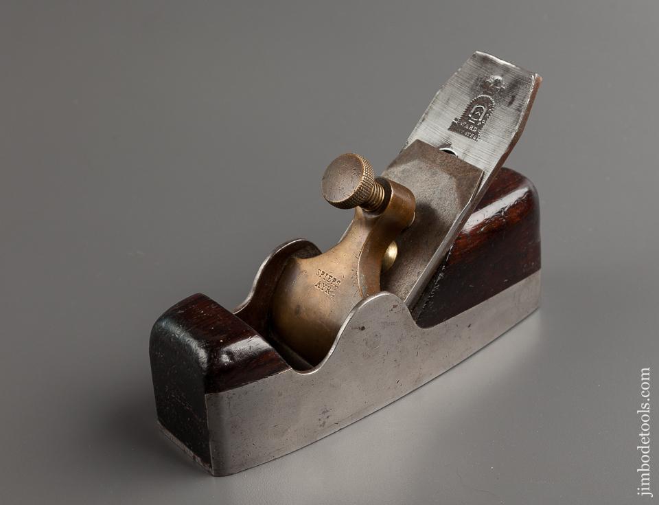 Awesome! SPIERS 7 1/2 inch Dovetailed Rosewood Infill Smooth Plane EXTRA FINE! - 76885