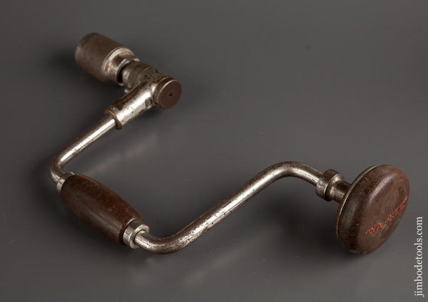 ネイティブアメリカンスタイル　オールドストック　スモーキービズビー　ハンドメイド Pre-STANLEY YANKEE NO. 2100 10 inch BELL SYSTEM Bit Brace - 76946