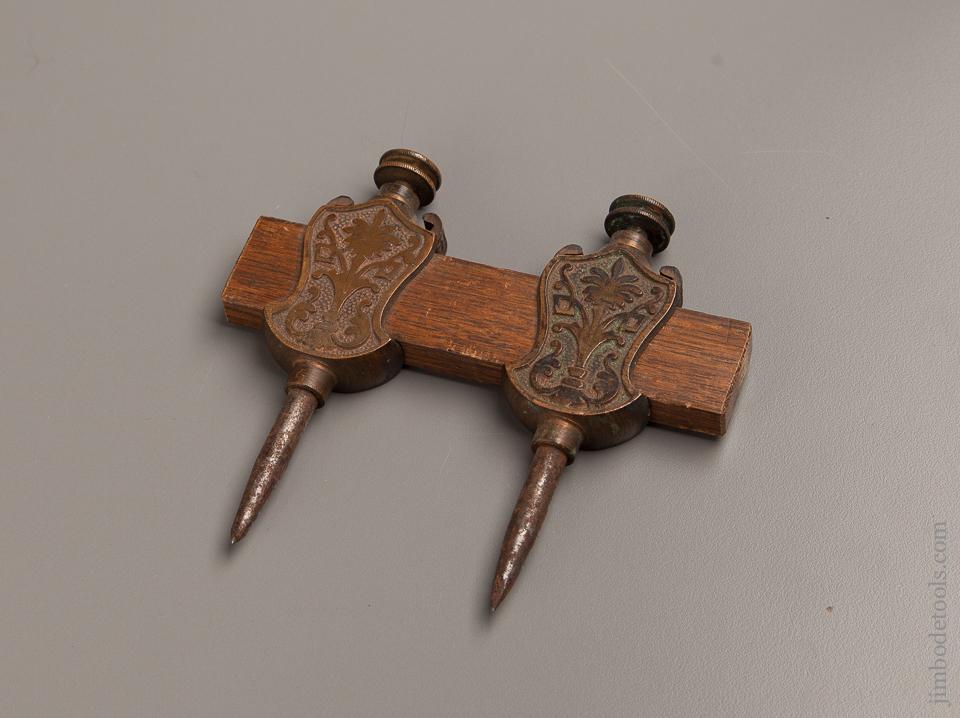 STANLEY No. 3 Ornate Brass Trammel Points - 77109R