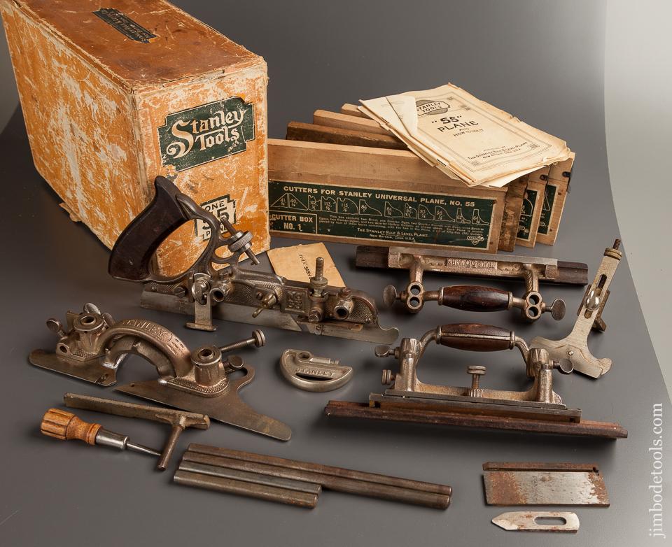 STANLEY No. 55 Combination Plane 100% COMPLETE in Original Box SWEETHEART - 77178