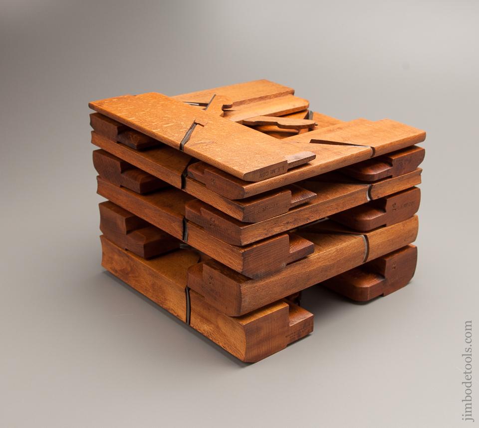 Great! Crisp Set of 13 MOCKRIDGE & FRANCIS Hollows & Rounds Molding Planes circa 1835-68 Newark, NJ - 77219