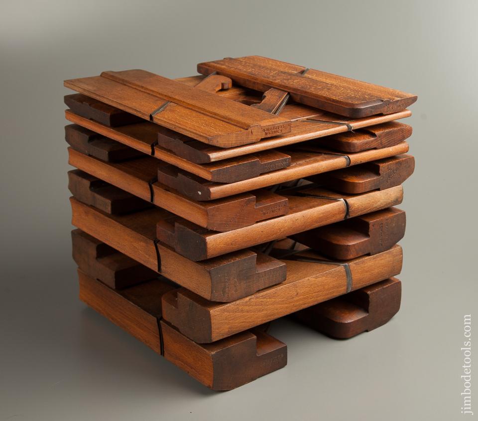 Complete Set of 18 GRIFFITHS NORWICH Hollows & Rounds Moulding Planes circa 1803-1958 EVENS - 77346