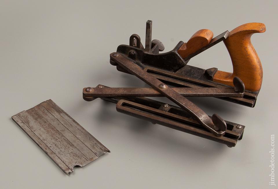Marvelous! MORRIS Patent Plow Plane with 10 Irons PERFECT - 77383R