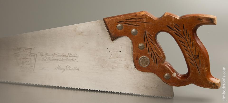 Rare! DISSTON No. 55 Stainless Steel Hand Saw - 77409R