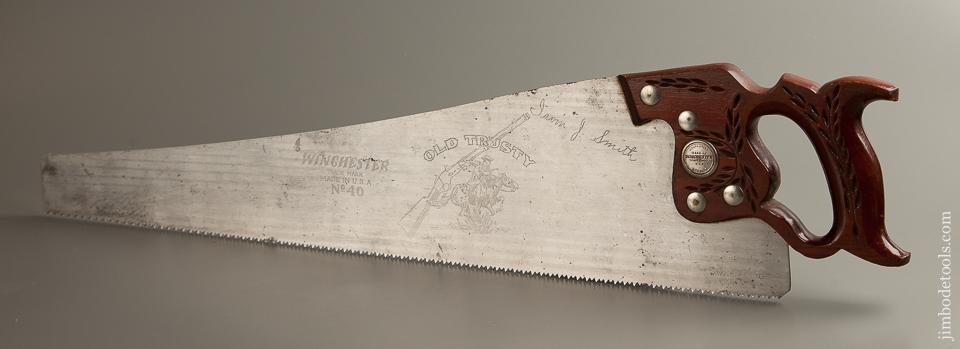 Amazing WINCHESTER 8 point 26 inch No. 40 Old Trusty Hand Saw - 77410R