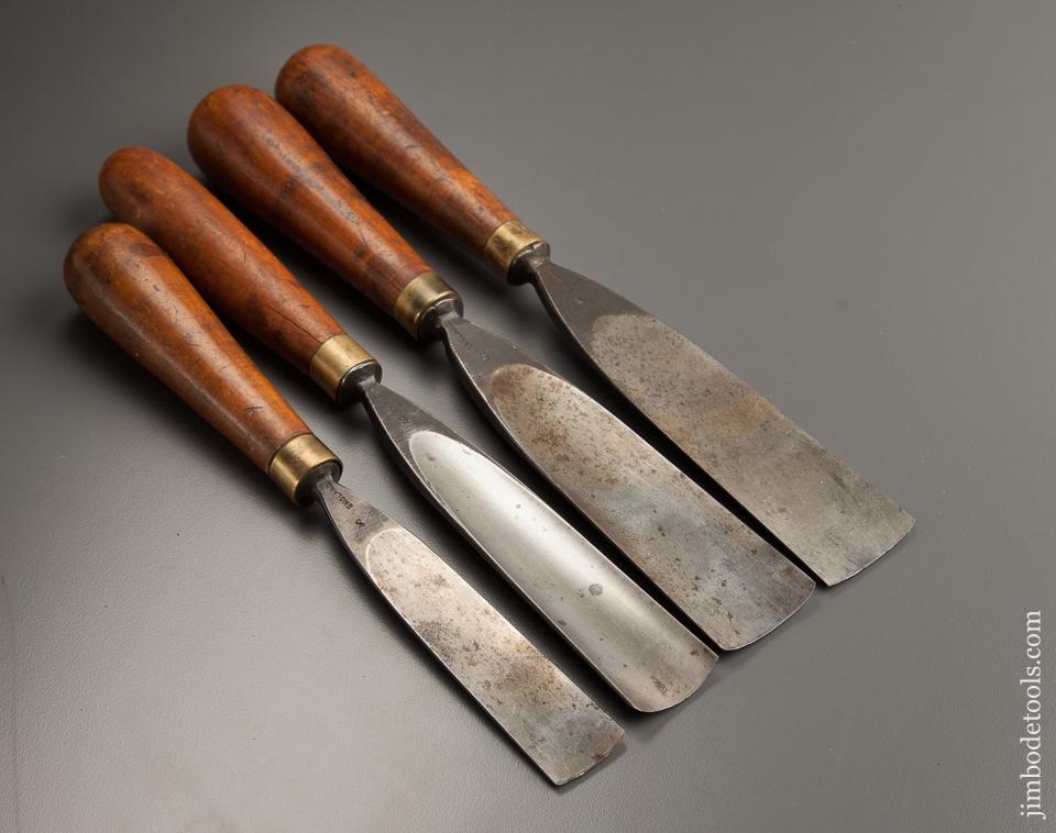 Four Huge ADDIS Carving Gouges - 77424