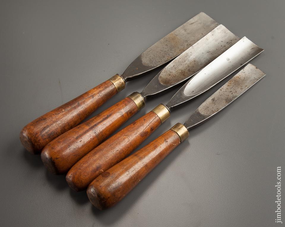 Four Huge ADDIS Carving Gouges - 77424