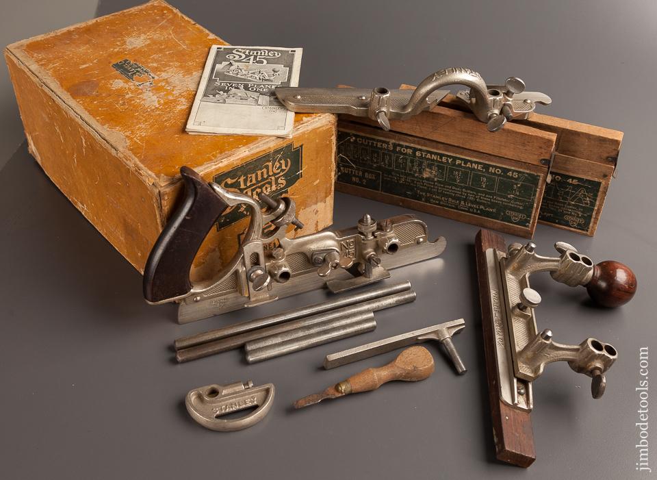 Complete STANLEY No. 45 Combination Plane 100% USED ONCE in Original Box SWEETHEART - 77519