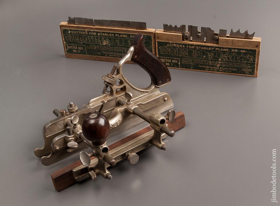 Complete STANLEY No. 45 Combination Plane 100% USED ONCE in Original Box SWEETHEART - 77519