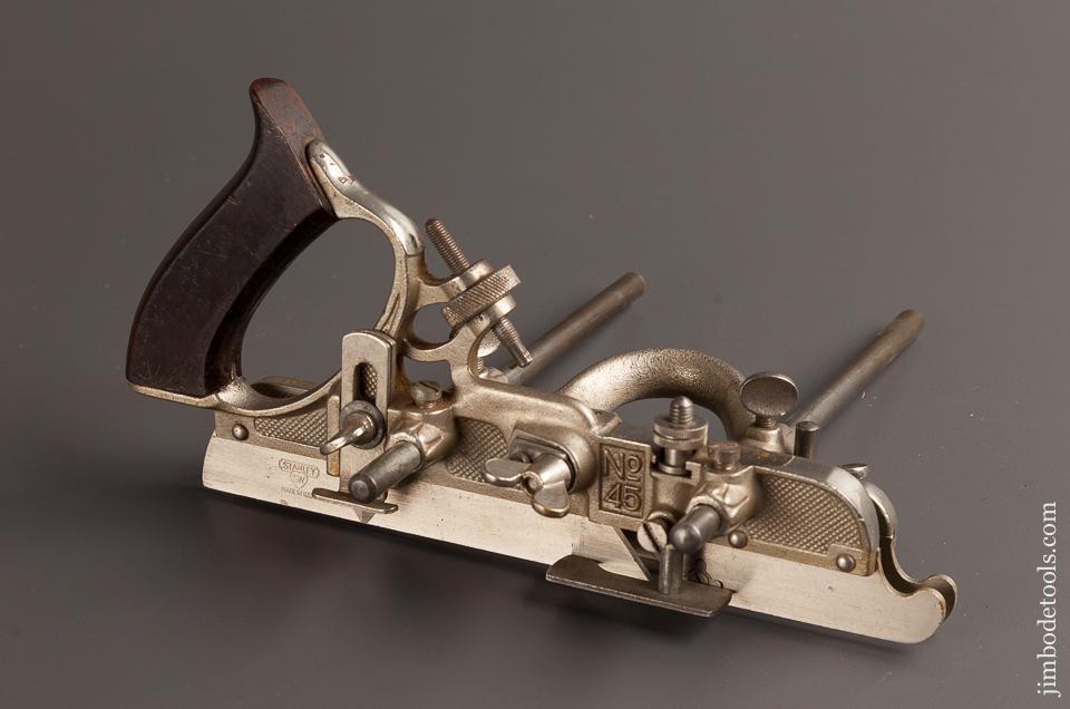 Complete STANLEY No. 45 Combination Plane 100% USED ONCE in Original Box SWEETHEART - 77519