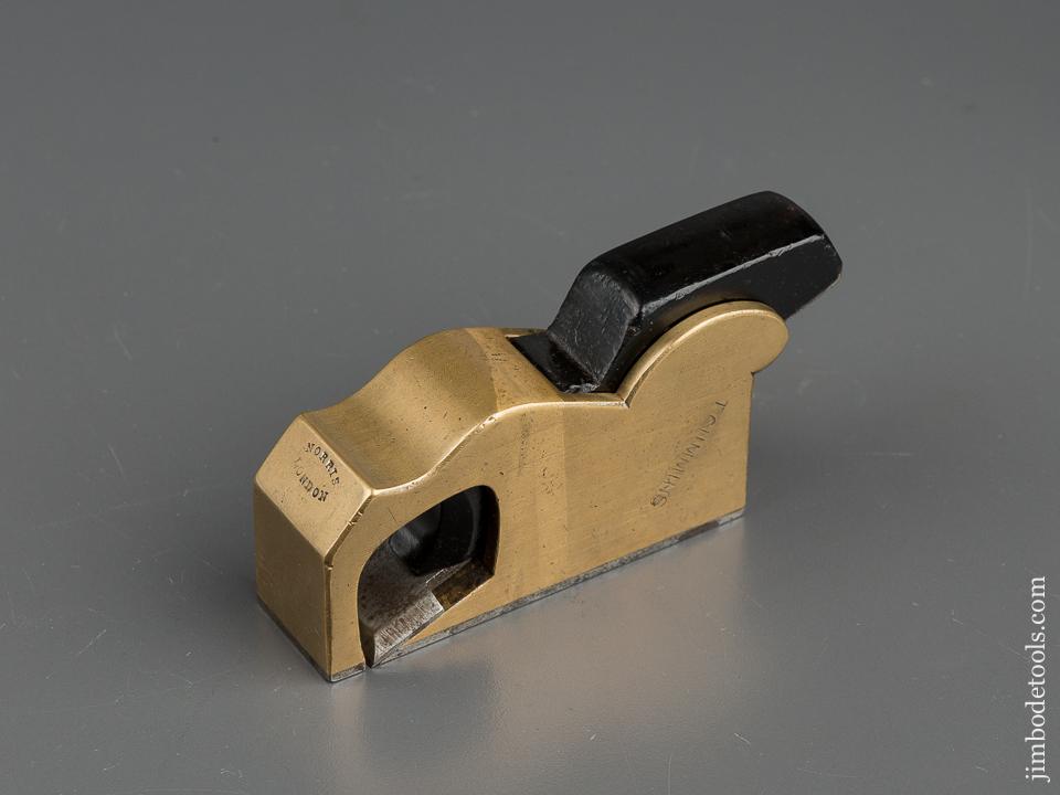 Stunning Gunmetal and Ebony NORRIS No. 27 Bullnose Shoulder Plane - 77604U
