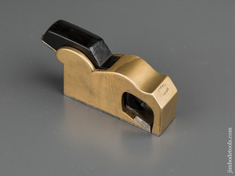 Stunning Gunmetal and Ebony NORRIS No. 27 Bullnose Shoulder Plane - 77604U
