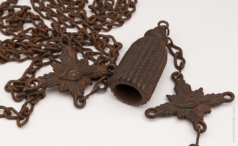 Stunning! 18th Century Dead Man's Bell with Original Chain - 77662R