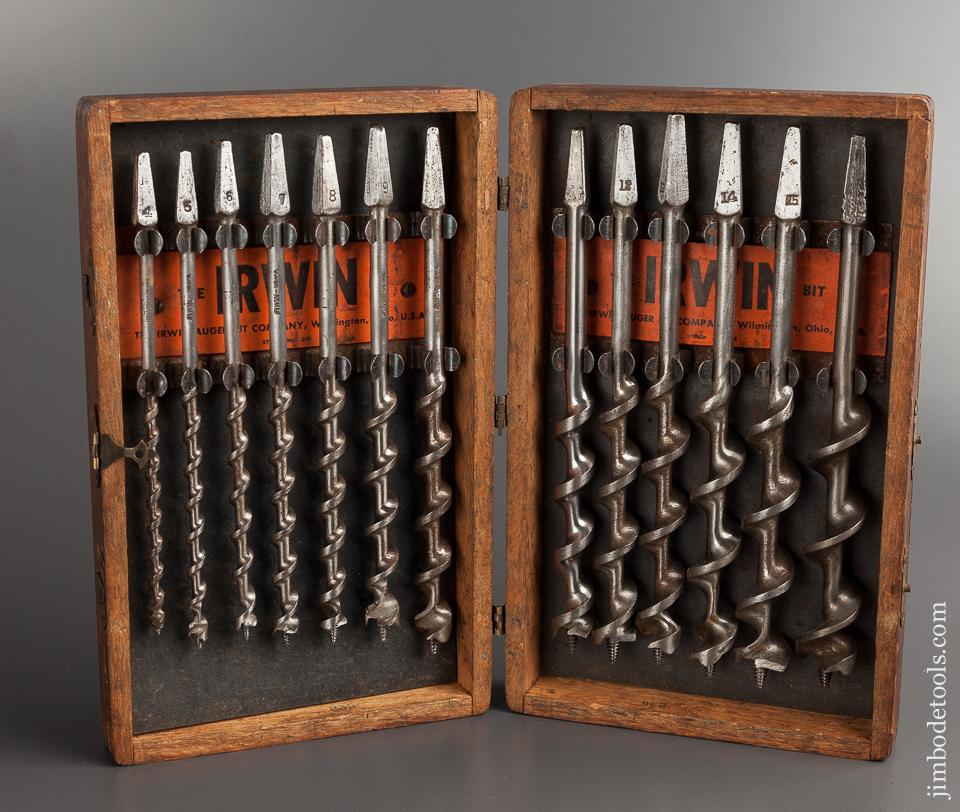 Great Complete User Set of IRWIN Auger Bits in Original Box - 77674