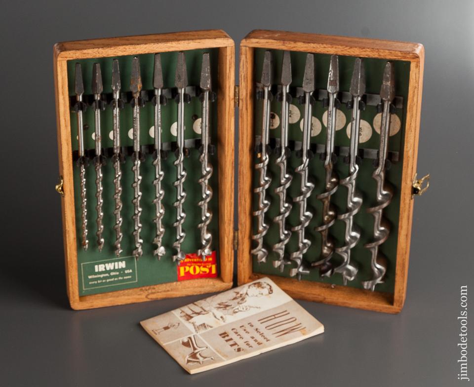 Complete Set of IRWIN Auger Bits in Original Box - 77691